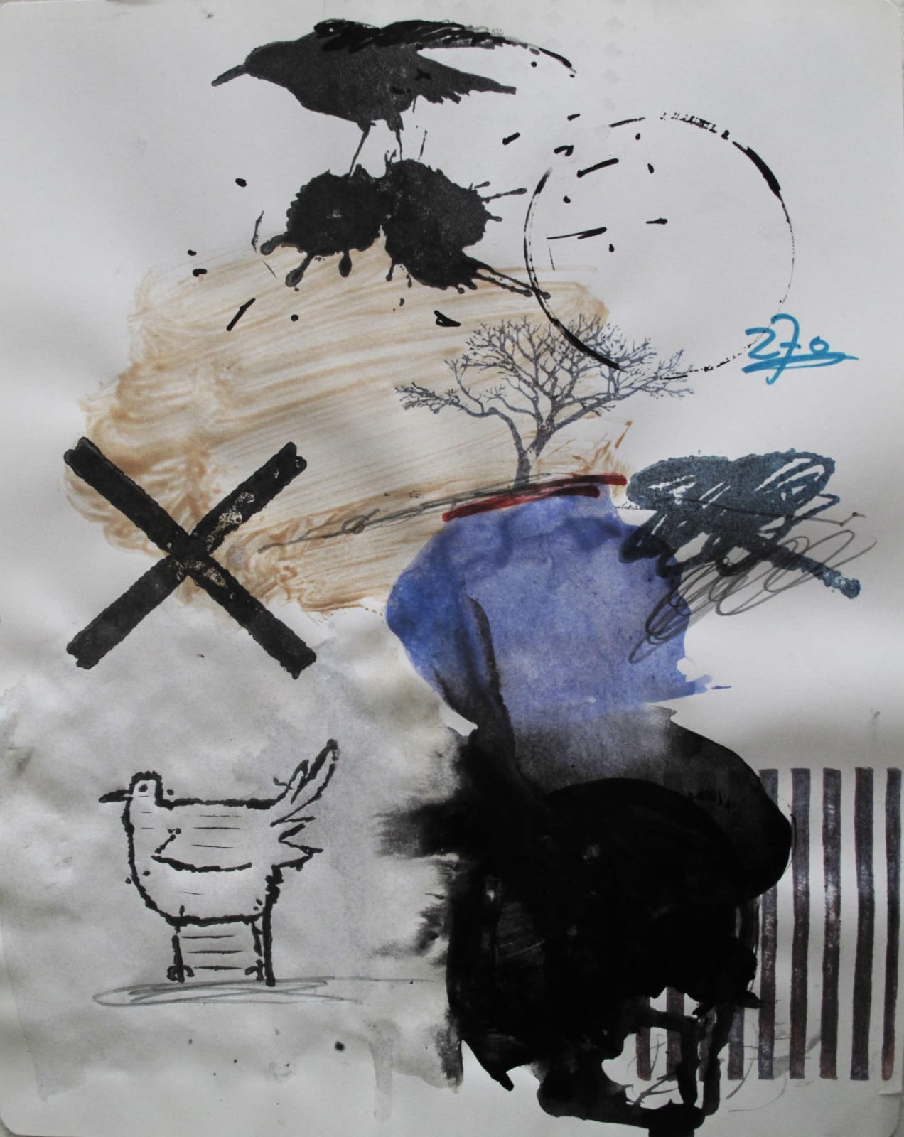 Ye Yongqing 葉永青, Manuscript, 2015