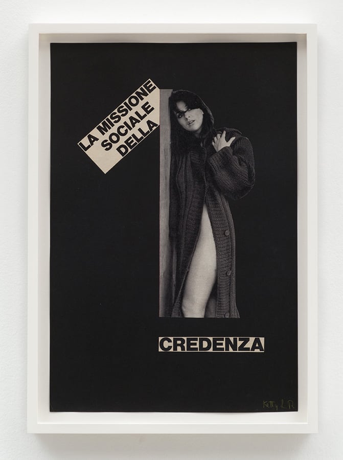 Ketty La Rocca, La missione sociale della credenza, 1964-65