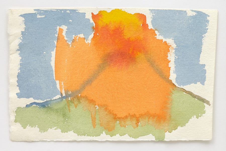 Joan Jonas, Volcano Watercolour I, 1987