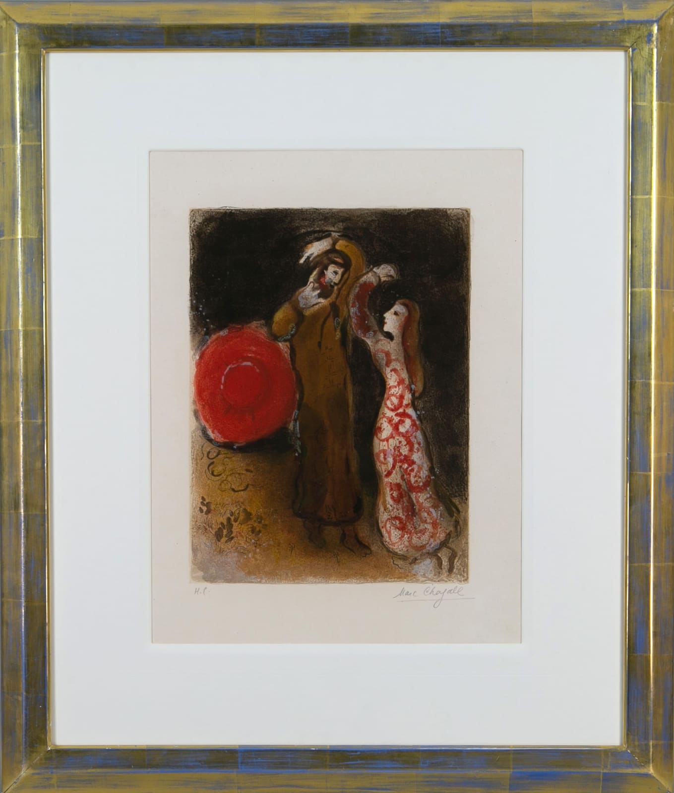 Marc Chagall, Rencontre de Ruth et de Boaz; (The meeting of Ruth and Boaz) , 1960