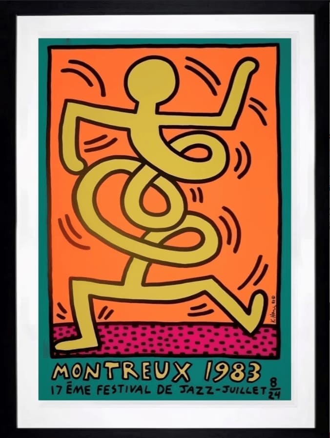 Keith Haring, Montreux Jazz Festival (Yellow), 1983