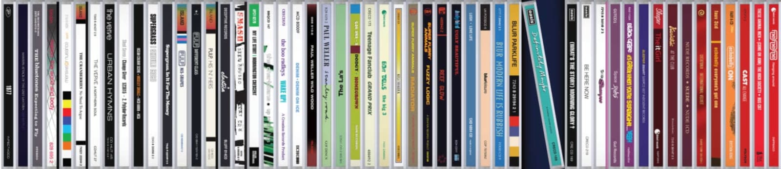 Keith Haynes, Spines #8 Brit Pop (Aluminium Dibond)