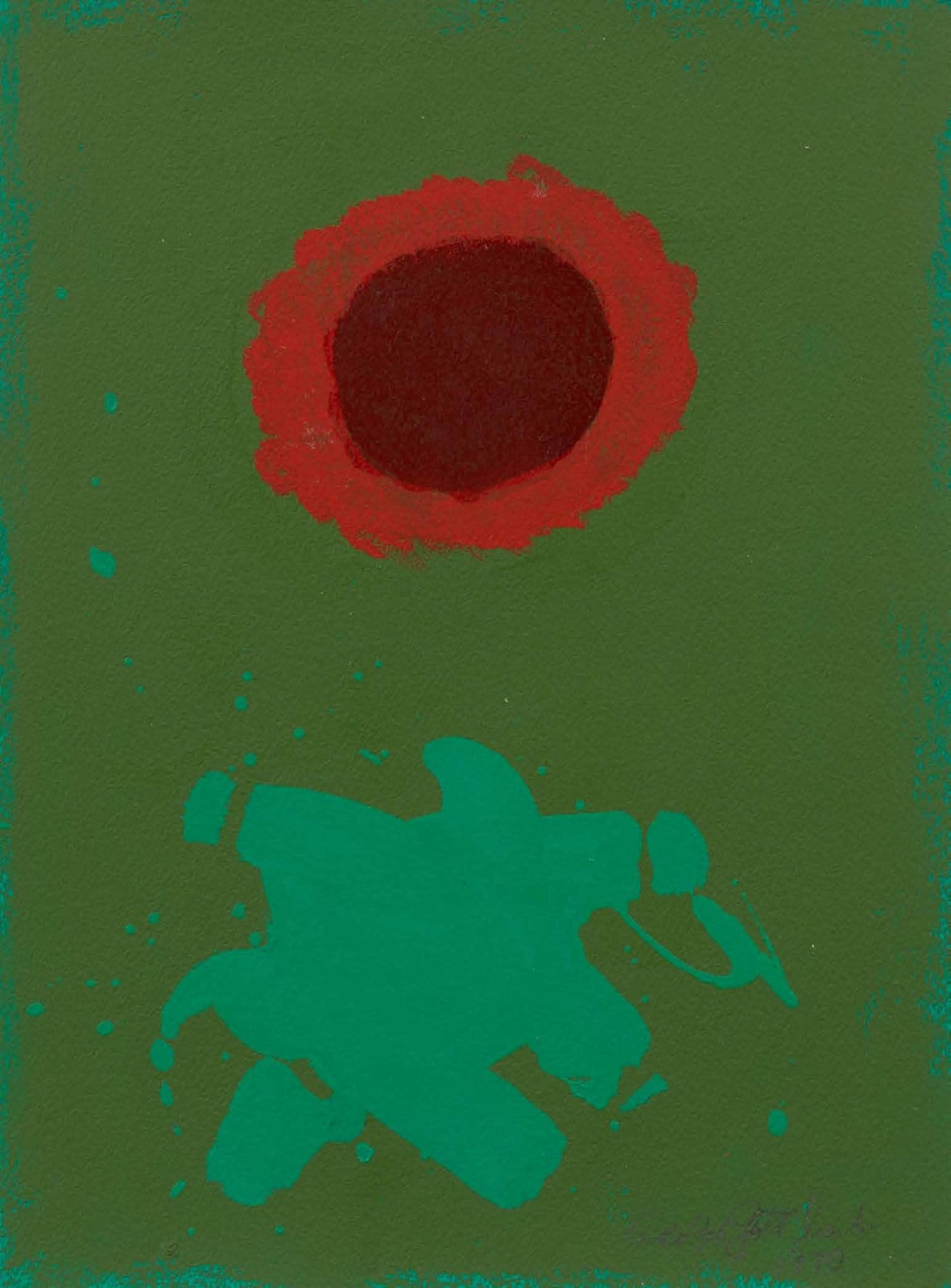 Adolph Gottlieb, Chrome Green, 1970