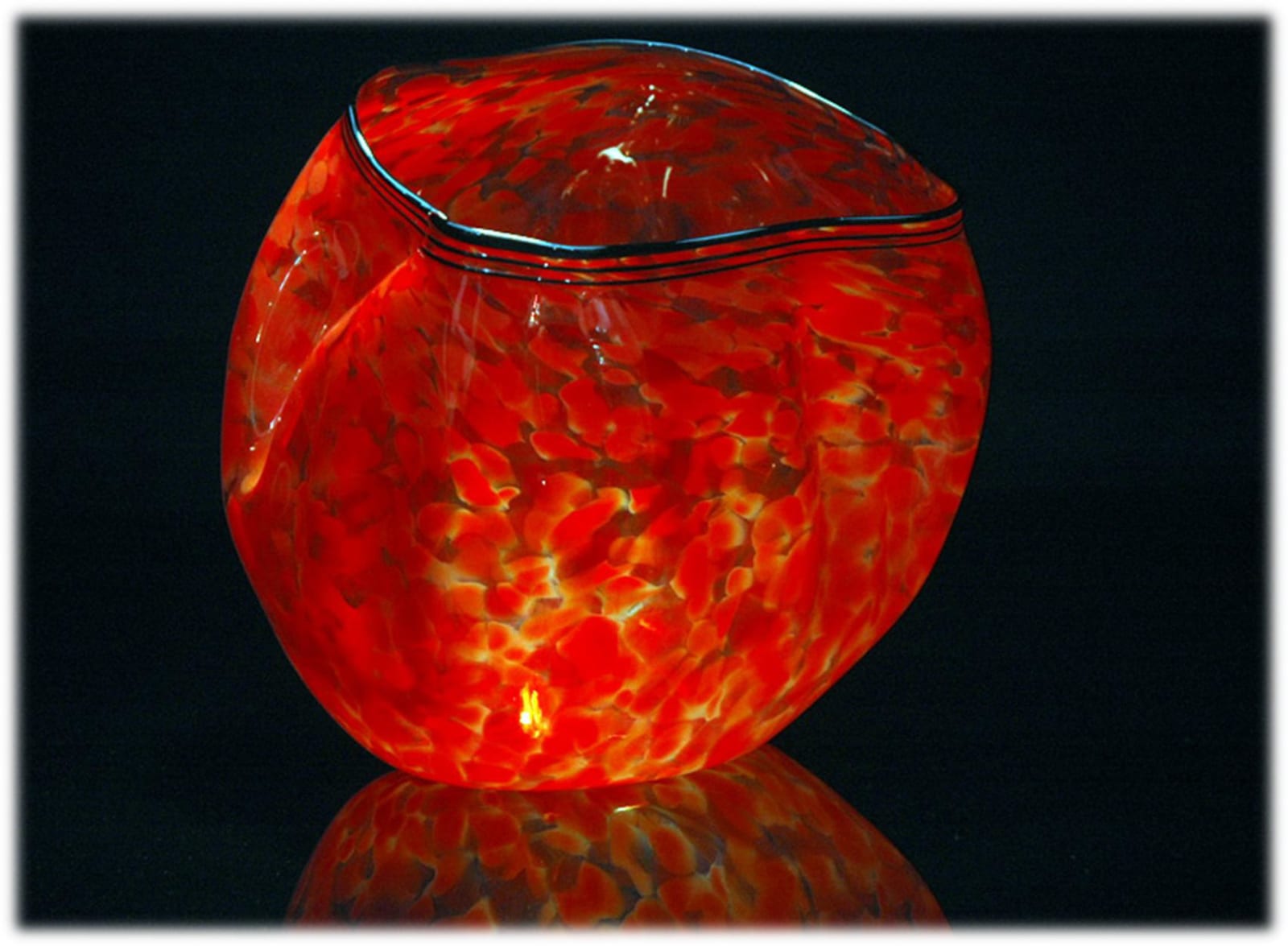 Robert Kaindl, Bright Red With Black Lip Wrap