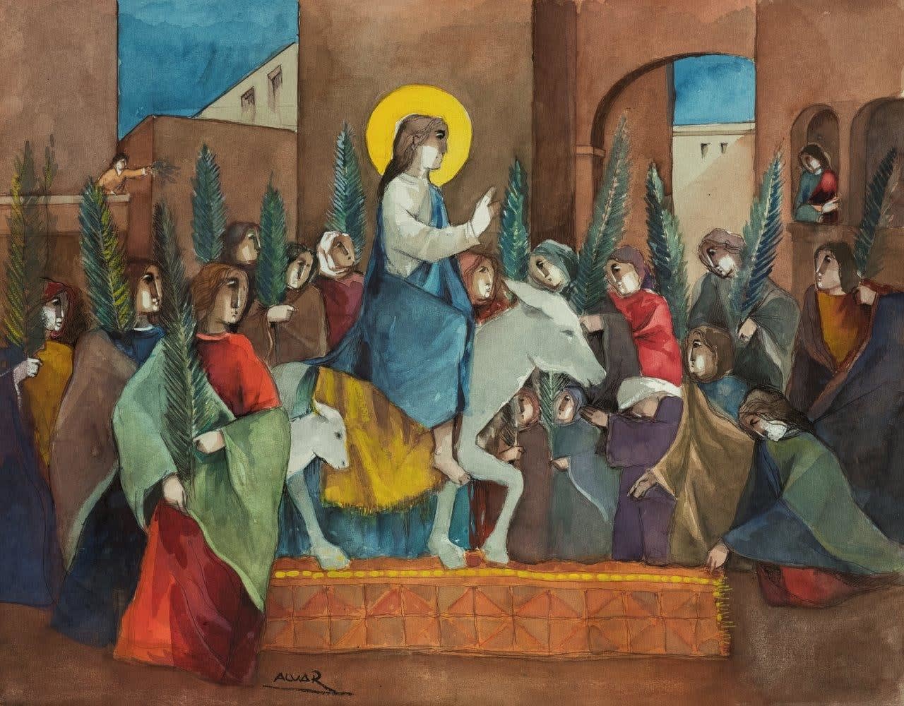 Alvar, Jesus Entrando en Jerusalem