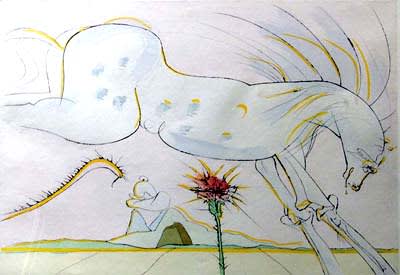 Dali, Le Cheval Et Le Loup