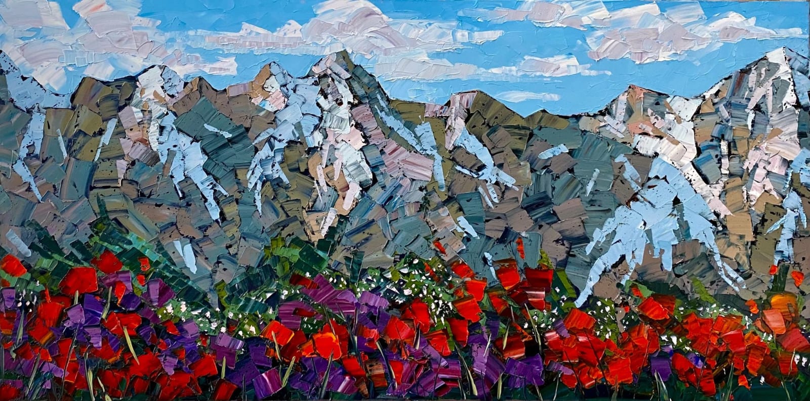 Jeff McKay, Rocky Mountain Bloom 24x48