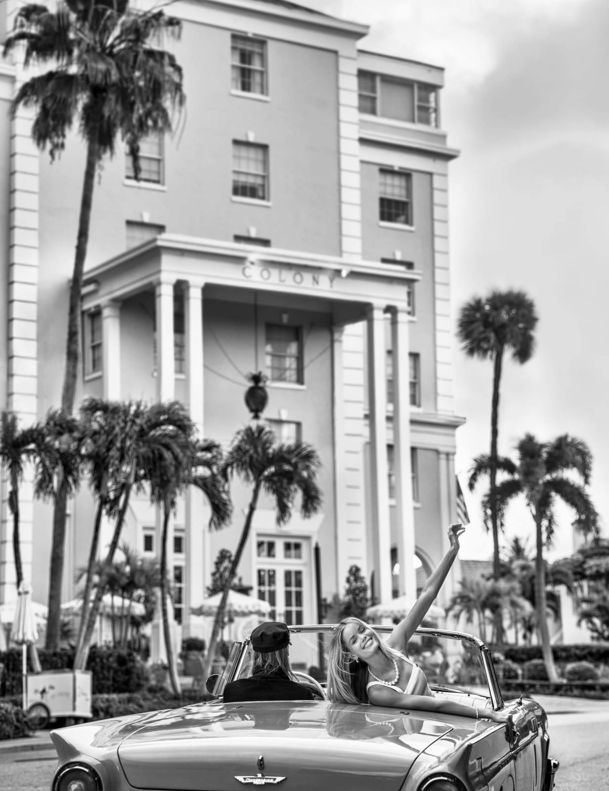 David Yarrow, Palm Beach (B&W)