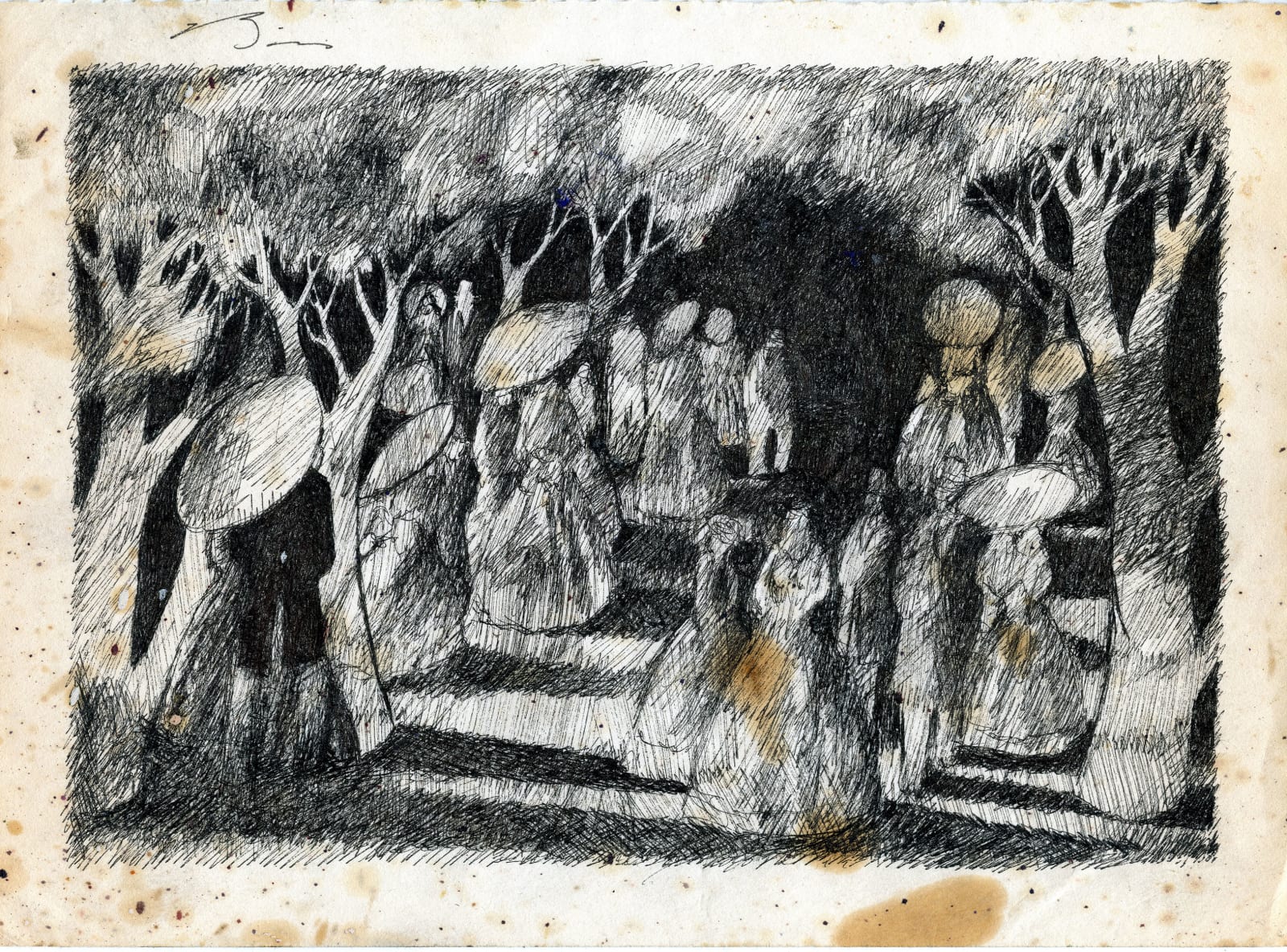 Earl Biss, Parisian Stroll (Stained) EB17