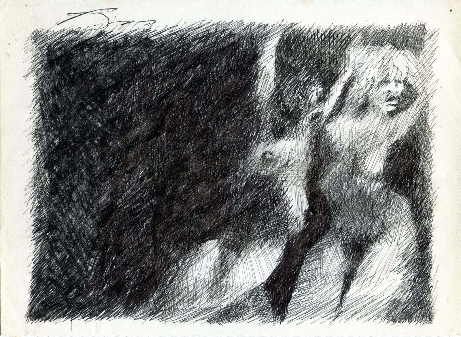 Earl Biss, Erotica Two Ladies in Darkness EB25