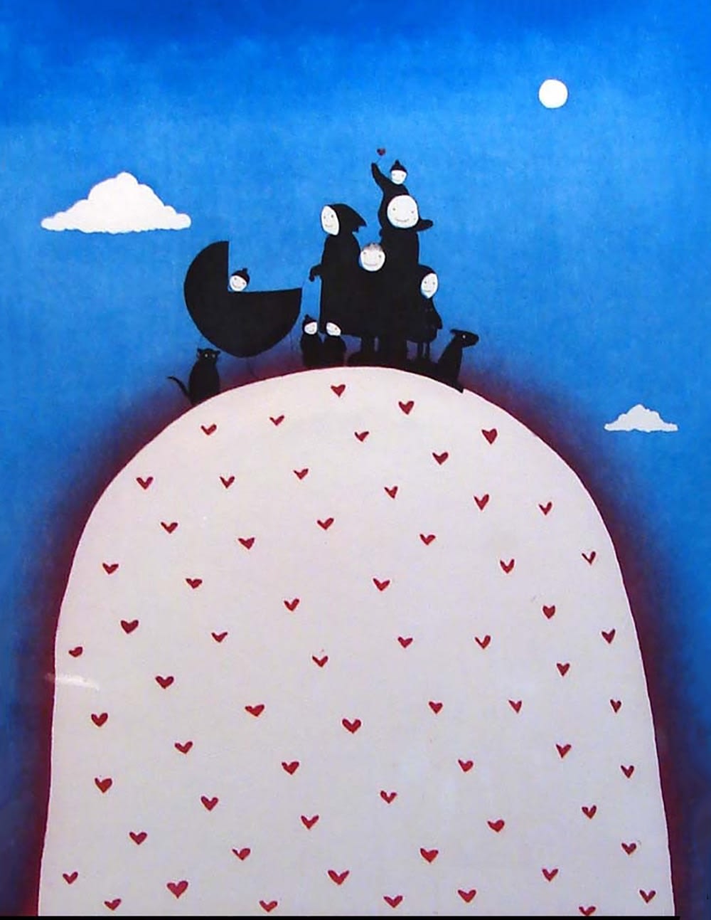 Mackenzie Thorpe, Family on the Hill