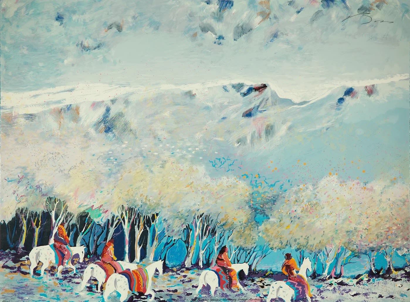 Earl Biss, Rainbow Warriors Wandering Through the Autumn