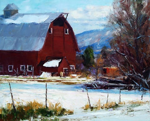 Eric Wallis, Light Snow & Barn