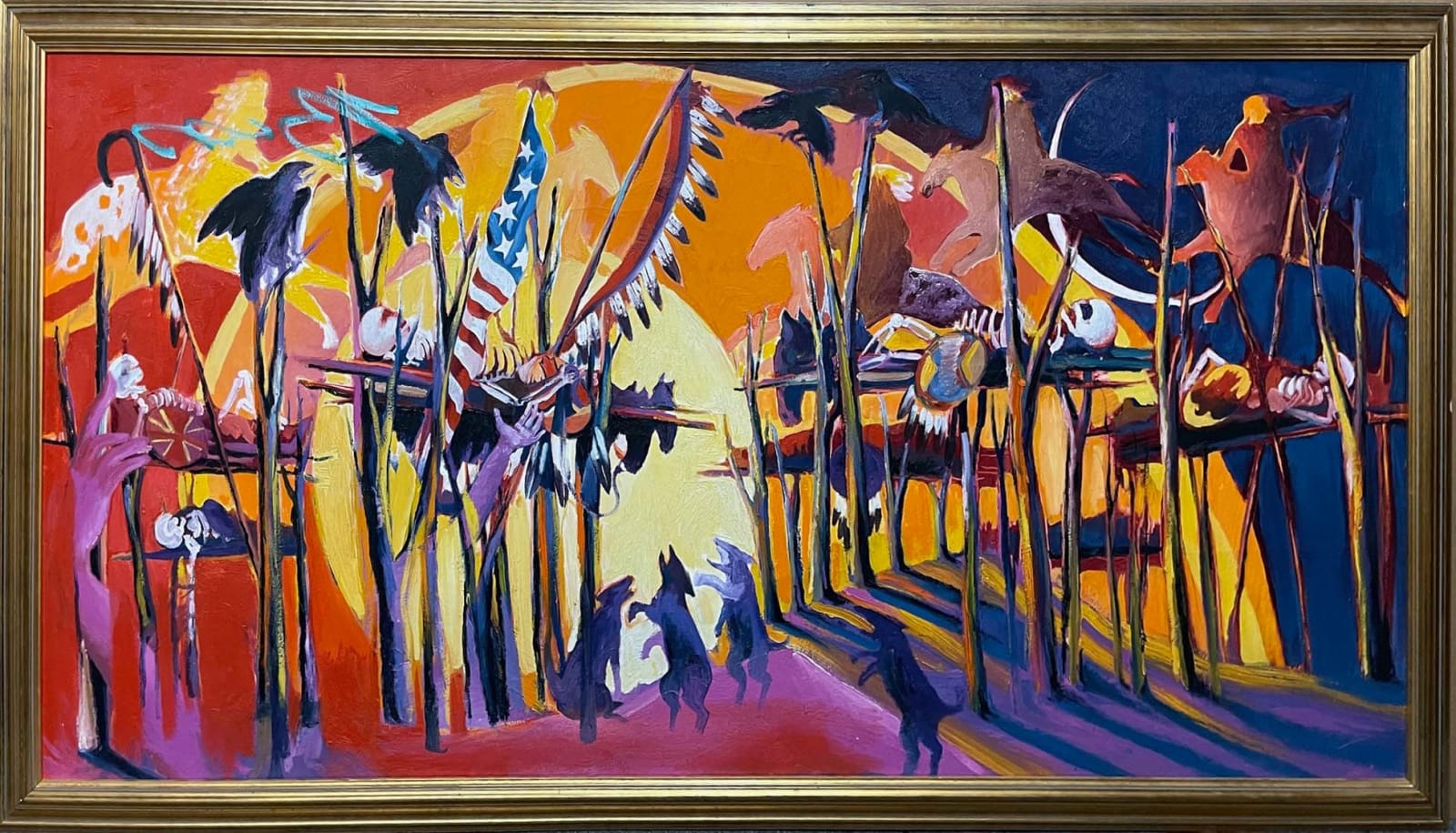 Earl Biss, Unfinished Painting of an Untold Story 1990