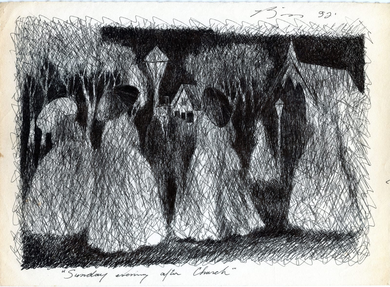 Earl Biss, Sunday Evening After Church 92 EB18