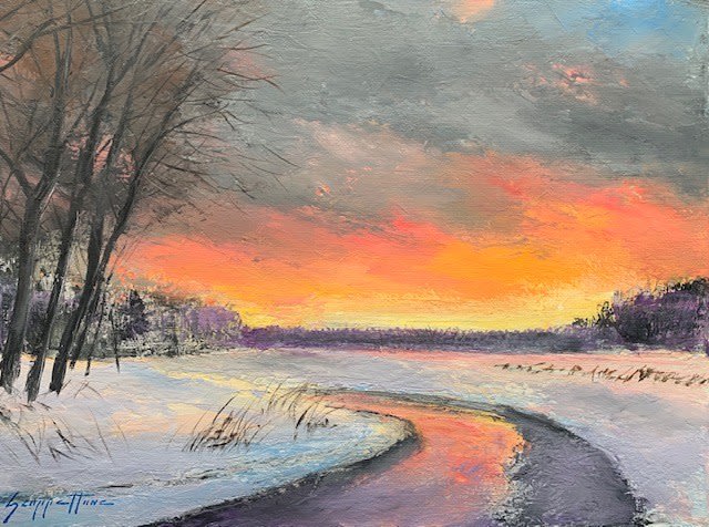 James Scoppettone, Snowy Sunset
