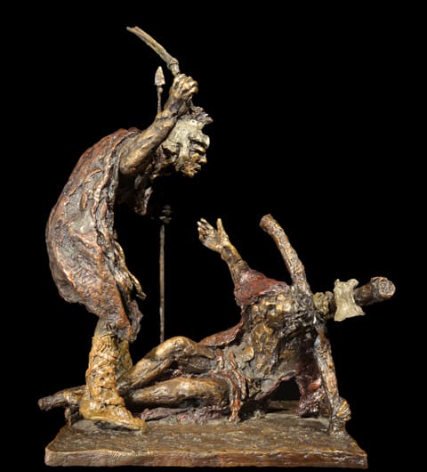 Gib Singleton, Stations of the Cross 3 Wine Colored Robe