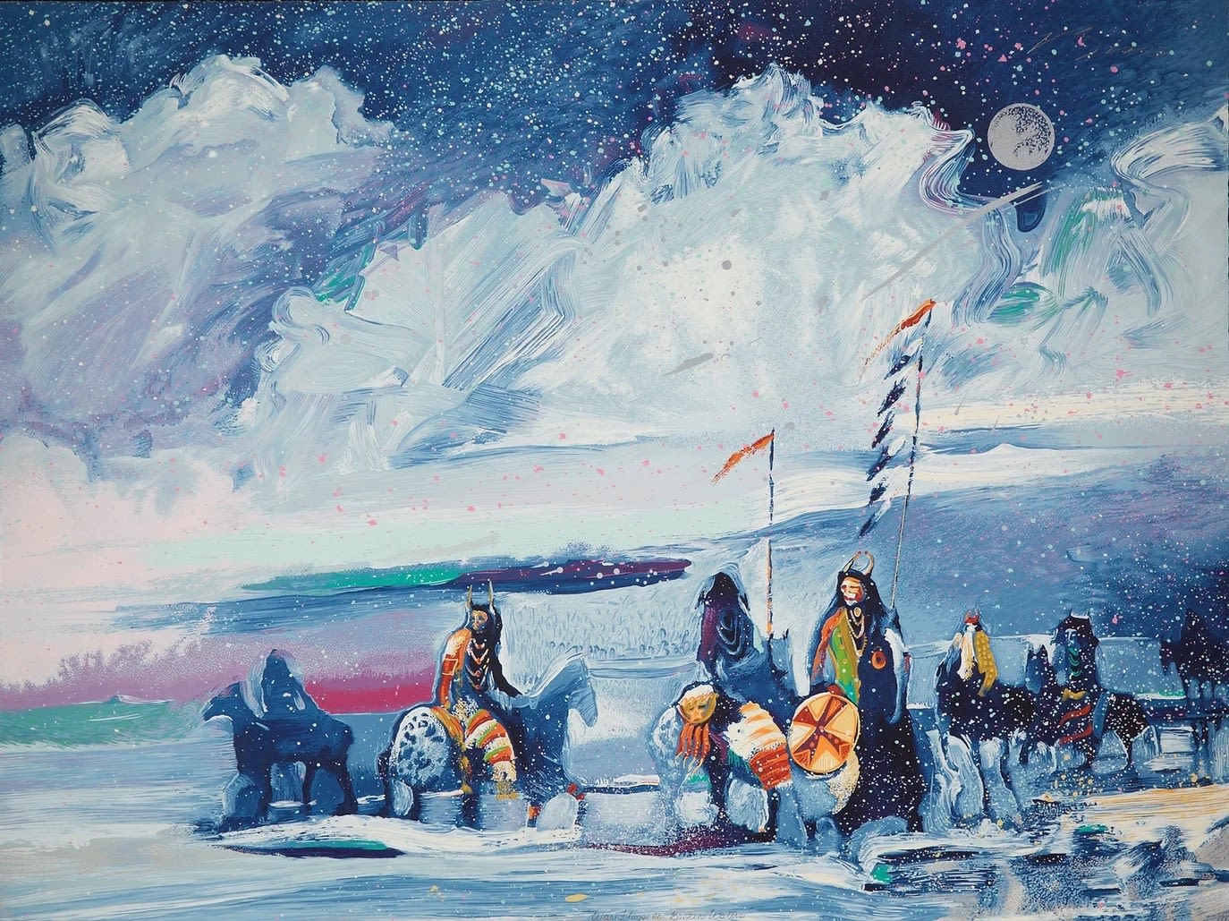 Earl Biss, War Flags on Broken Waters