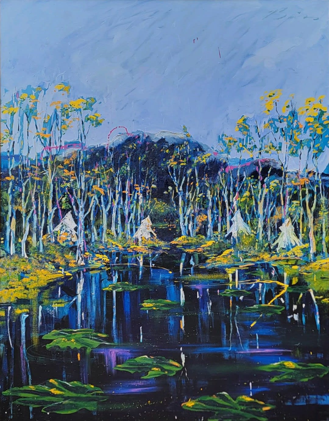 Earl Biss, Untitled Aspen Trees & The Rockies