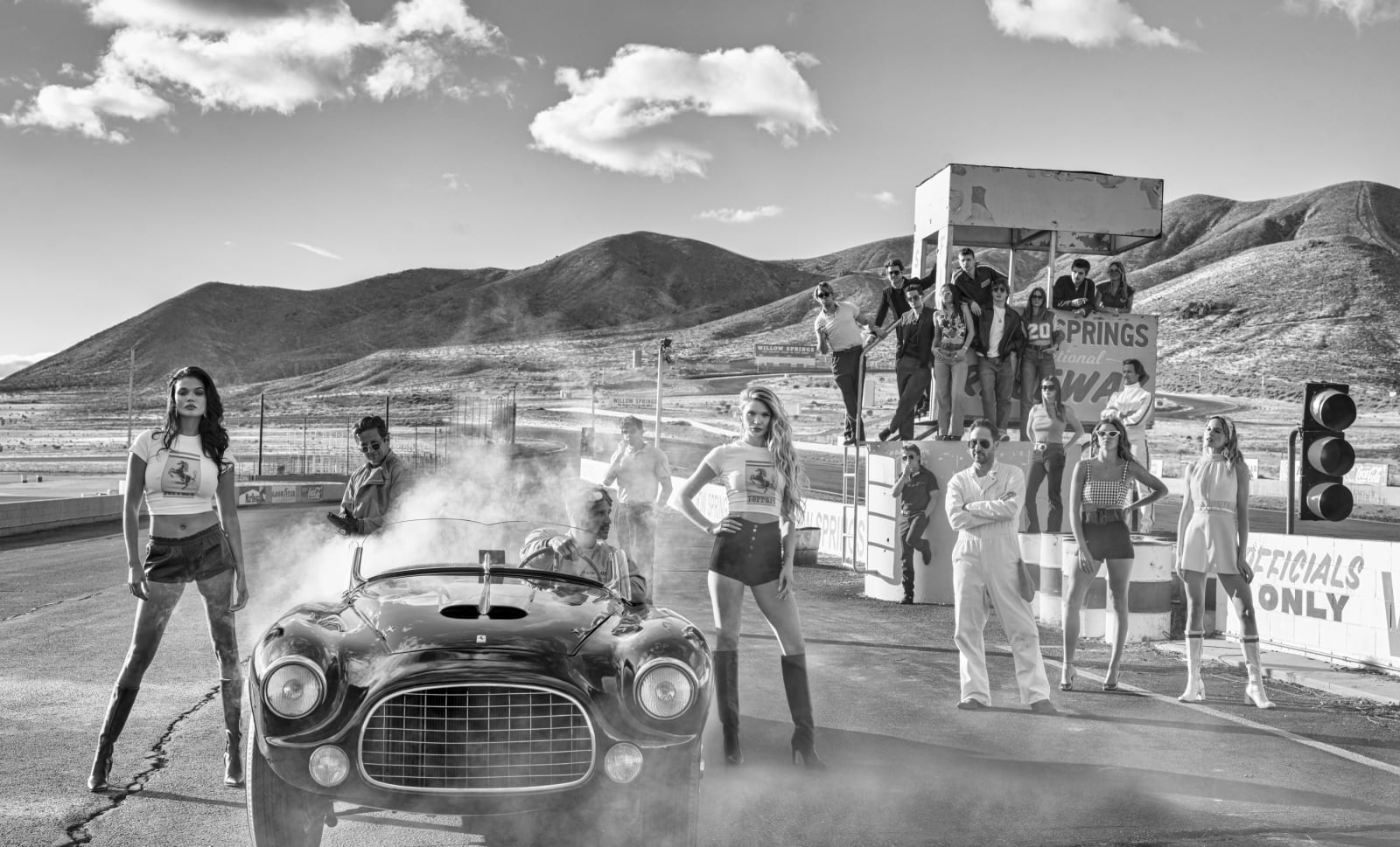 David Yarrow, The Ferrari Kids (B&W)
