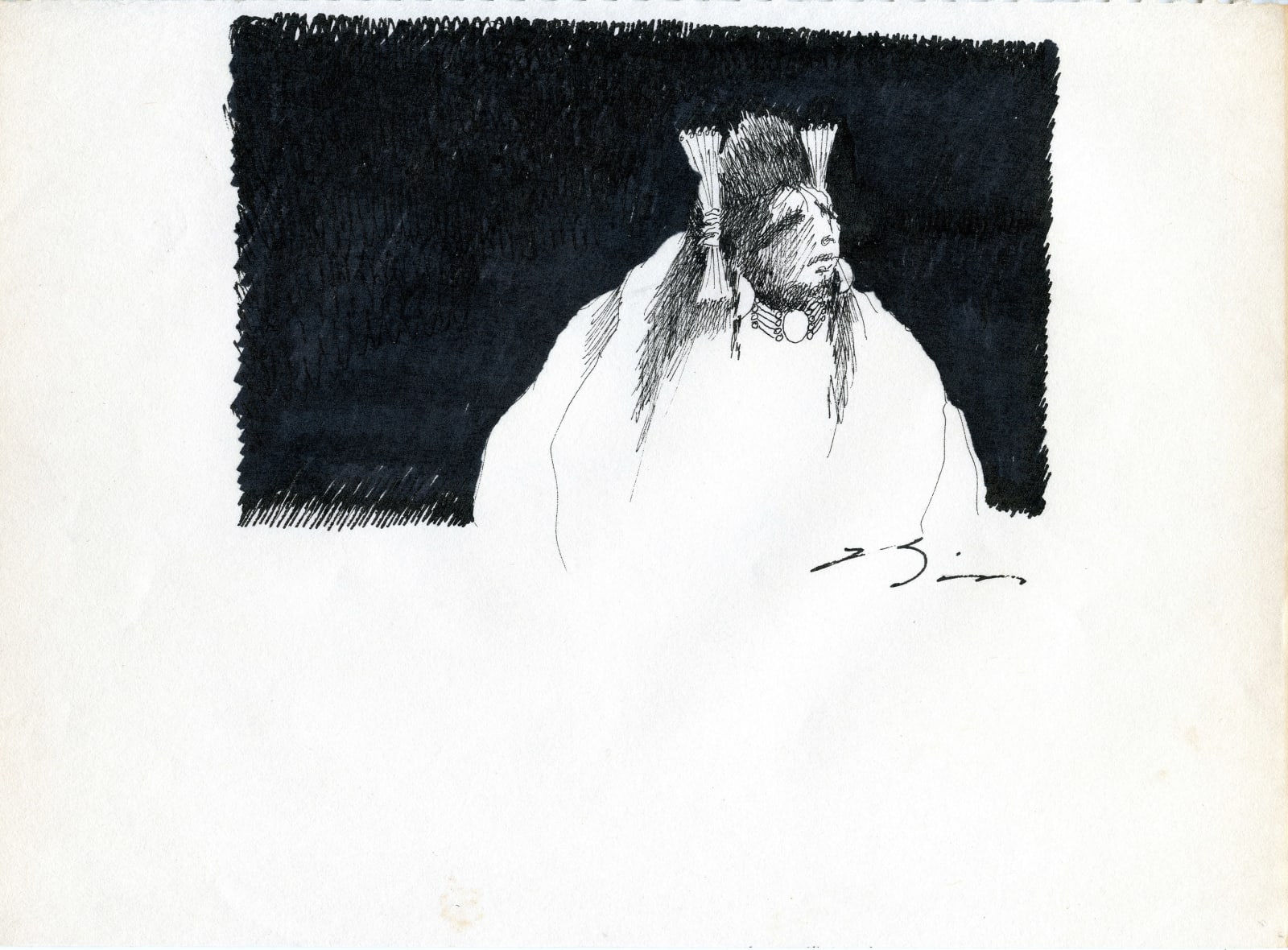 Earl Biss, Single Native Portrait EB6