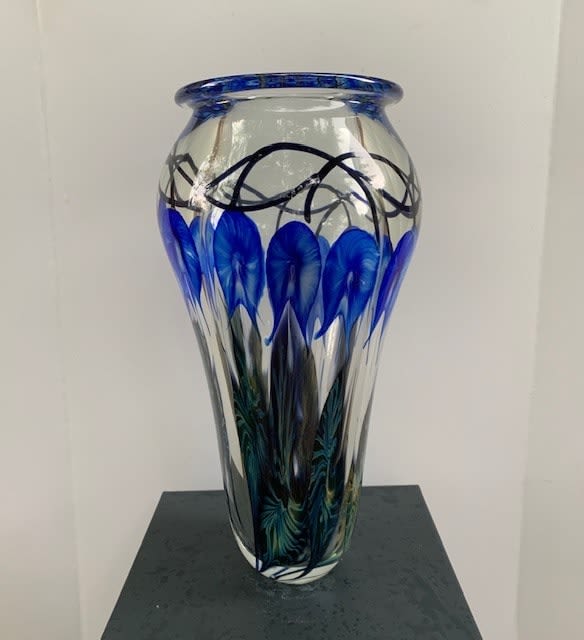 Tim Lotton, Blue Bleeding Heart Vase