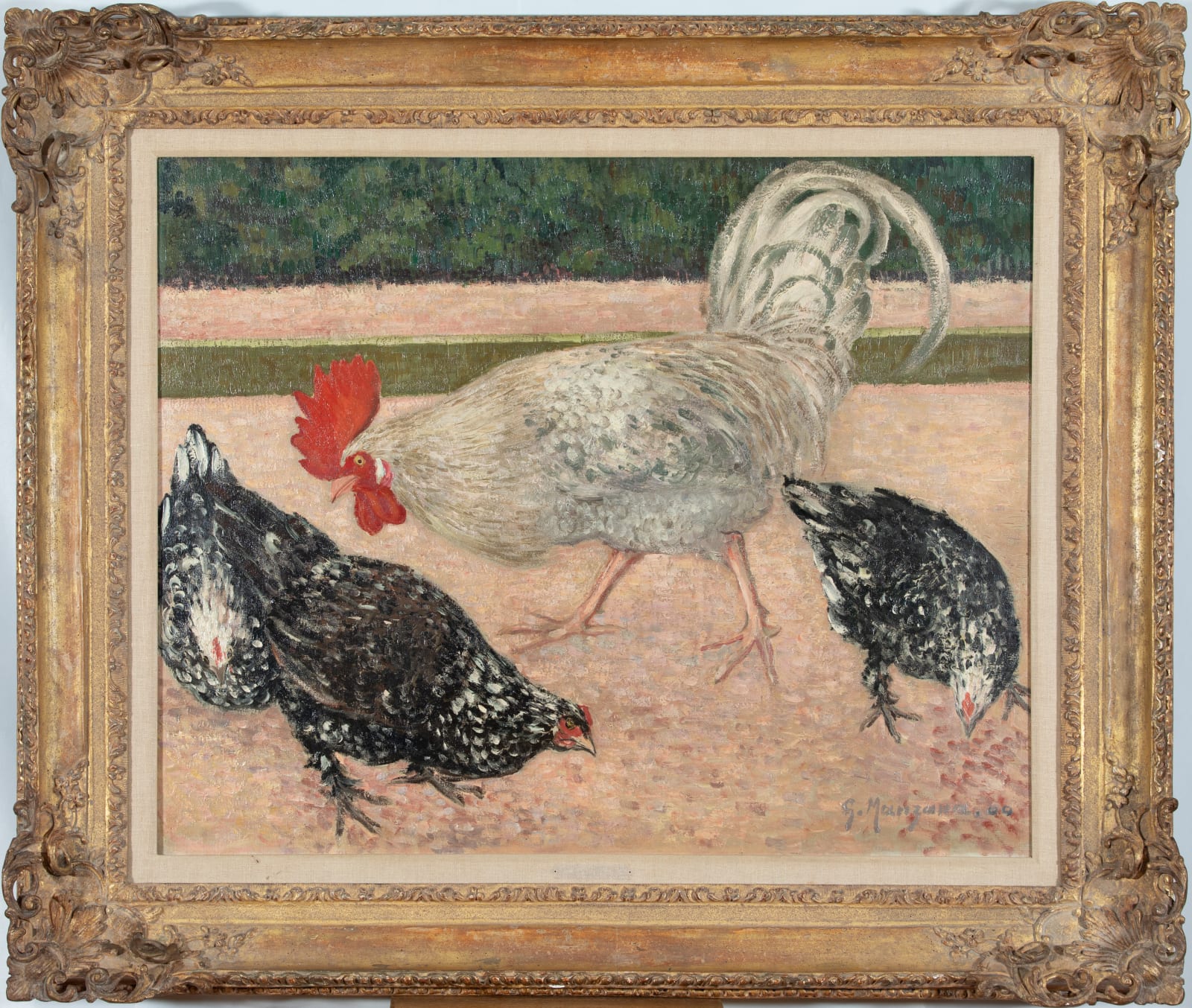 5 Generations of Camille Pissarro, Coq et Poules