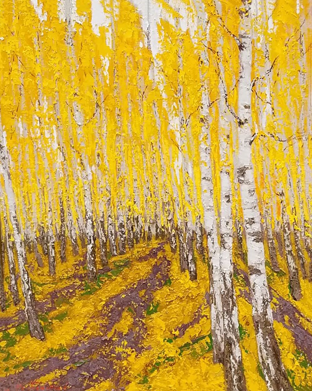 Vladimir Pentjukh, In the Aspen Forest