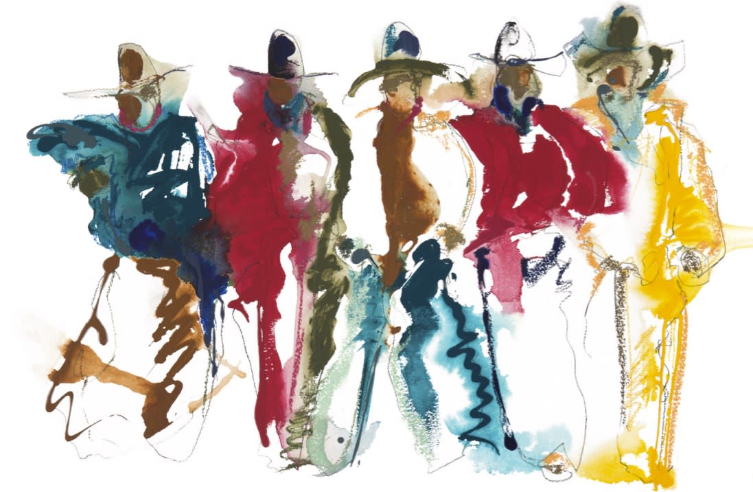 Carrie Fell, Standing in the Shade of the Wagon