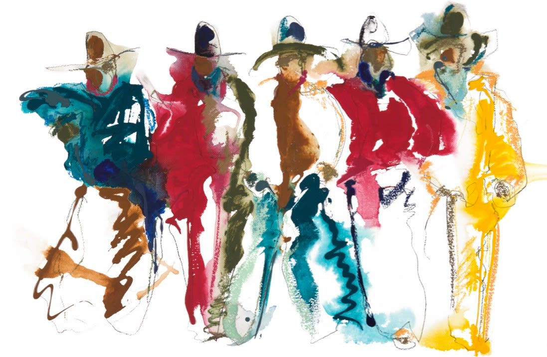 Carrie Fell, Standing in the Shade of the Wagon