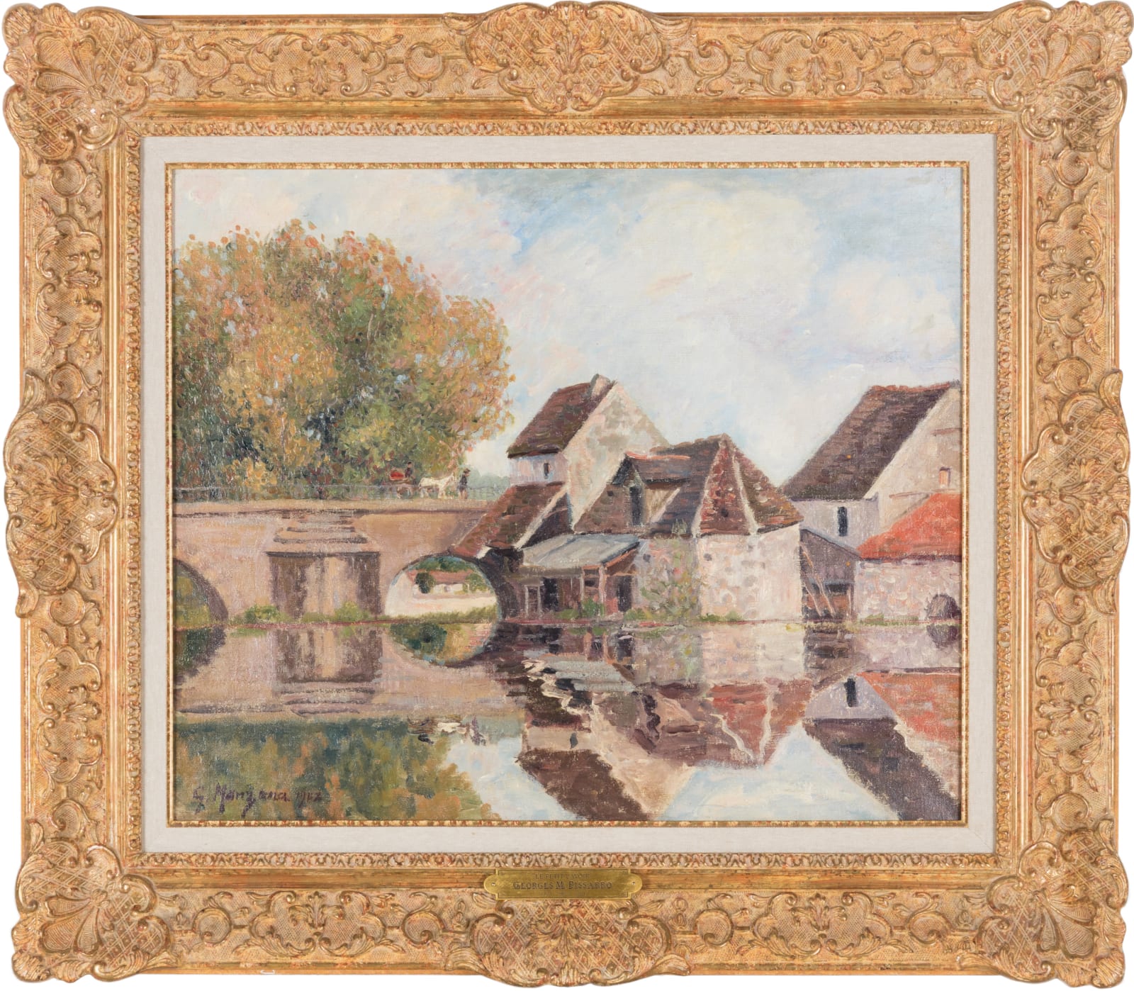 5 Generations of Camille Pissarro, Petit Lavoir du Pont Pierre, Morêt-sur-Loing