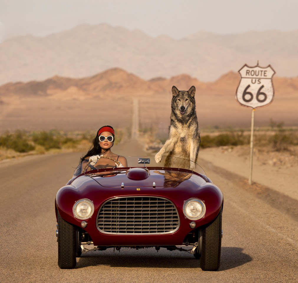 David Yarrow, Ferrari 2 (Color)