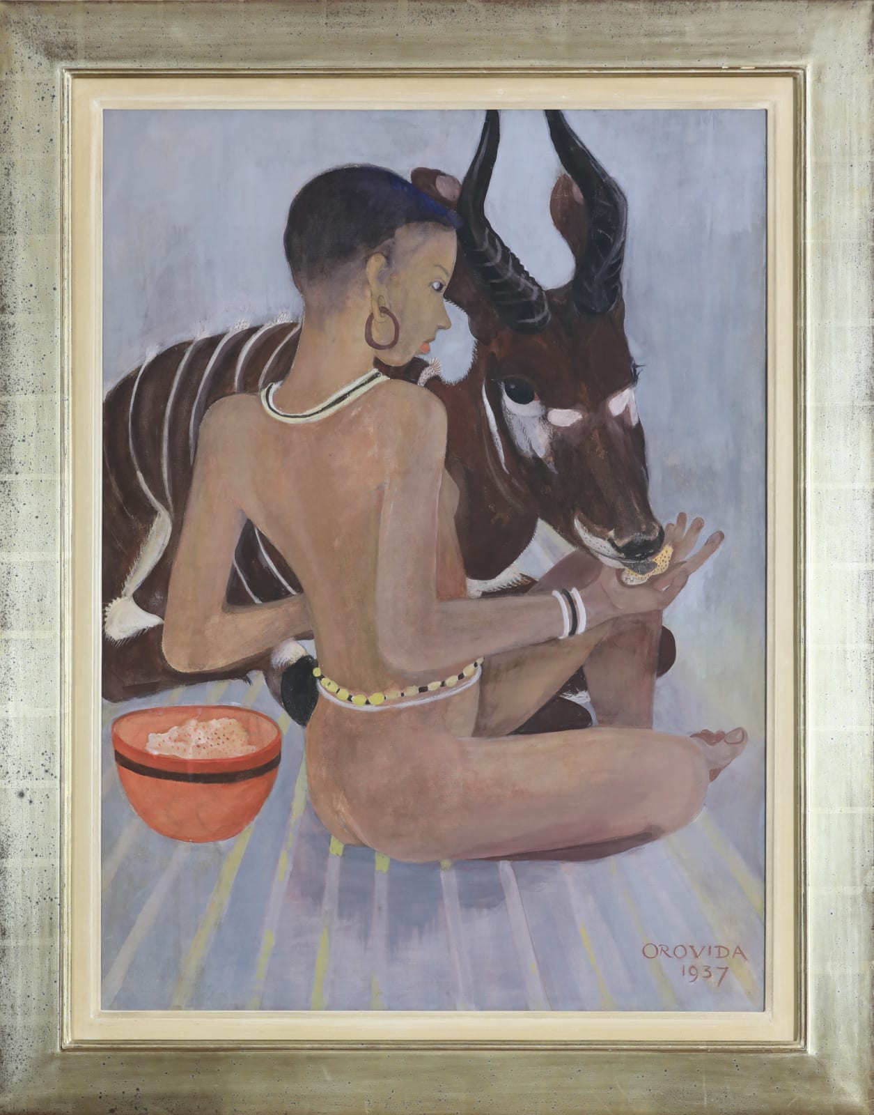 5 Generations of Camille Pissarro, Dinka with a Bongo