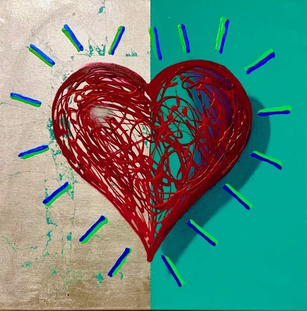 James Jensen, Pop Heart Red JEN2020-10491