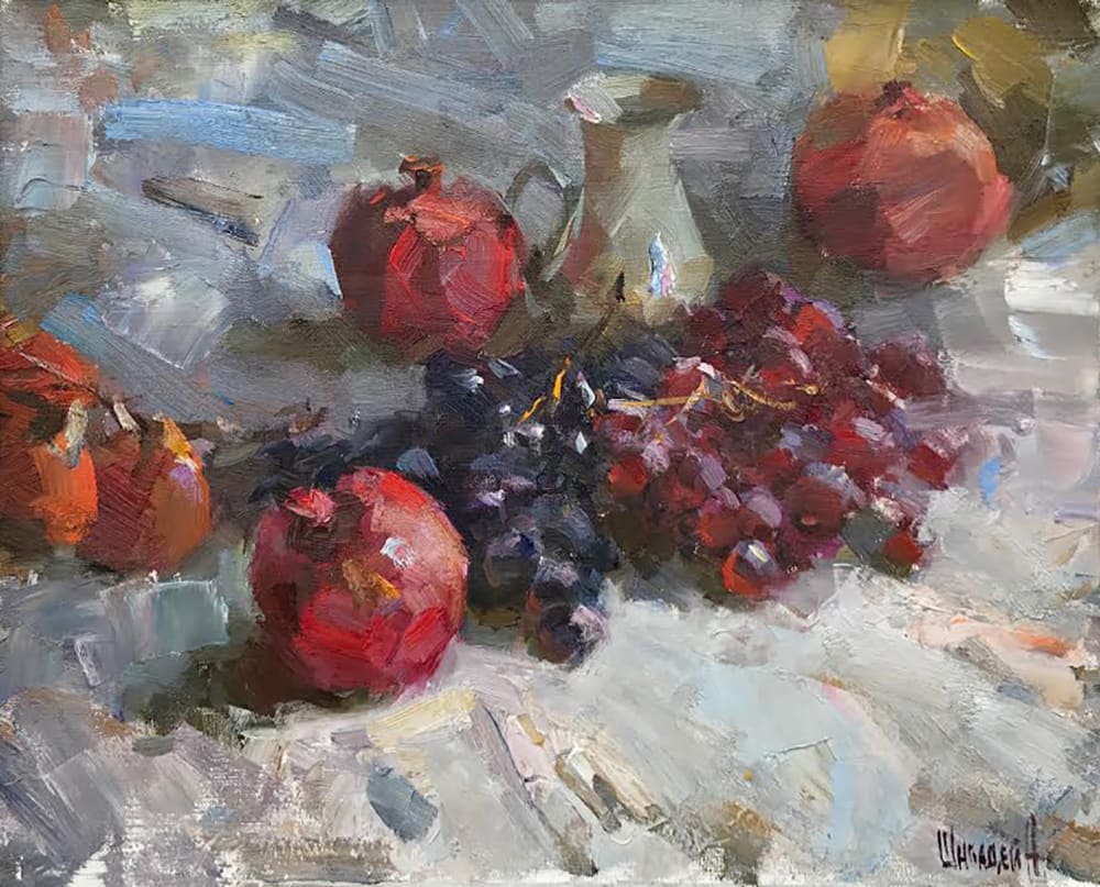 Alex Shabadei, Still Life with Fruits