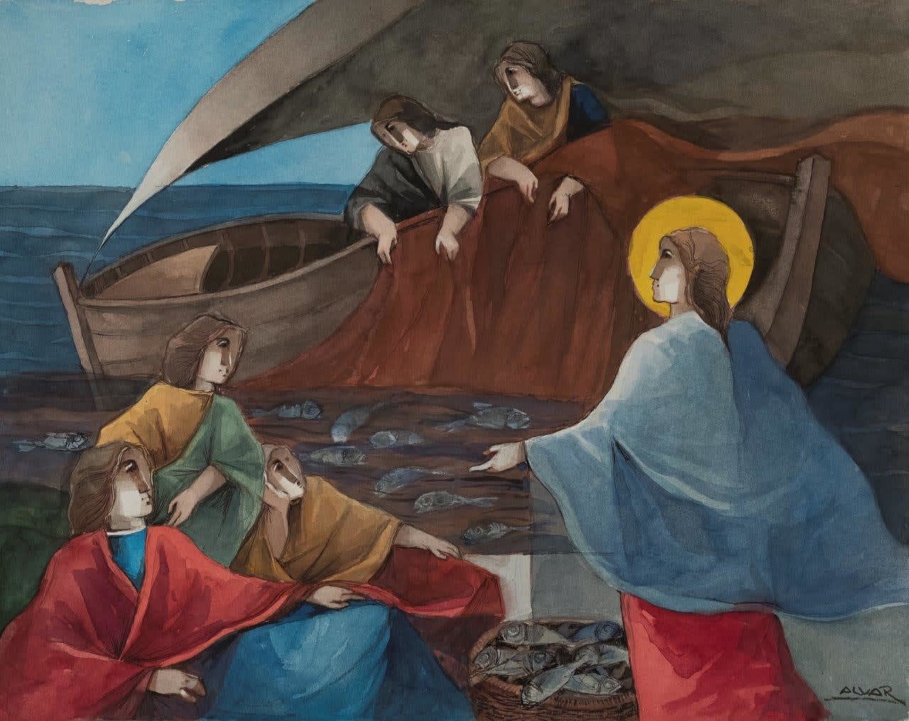 Alvar, Jesus y los Discipulos