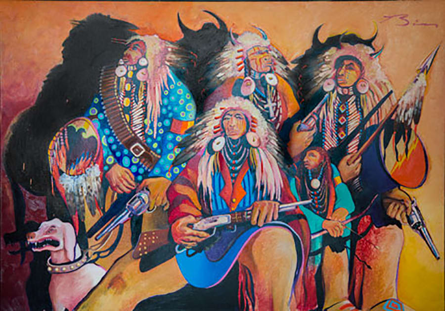 Earl Biss, Sitting Indians