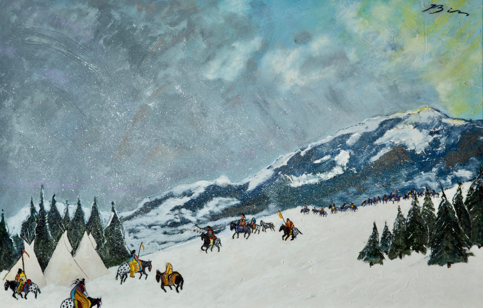 Earl Biss, Apsaalooke March, 1981