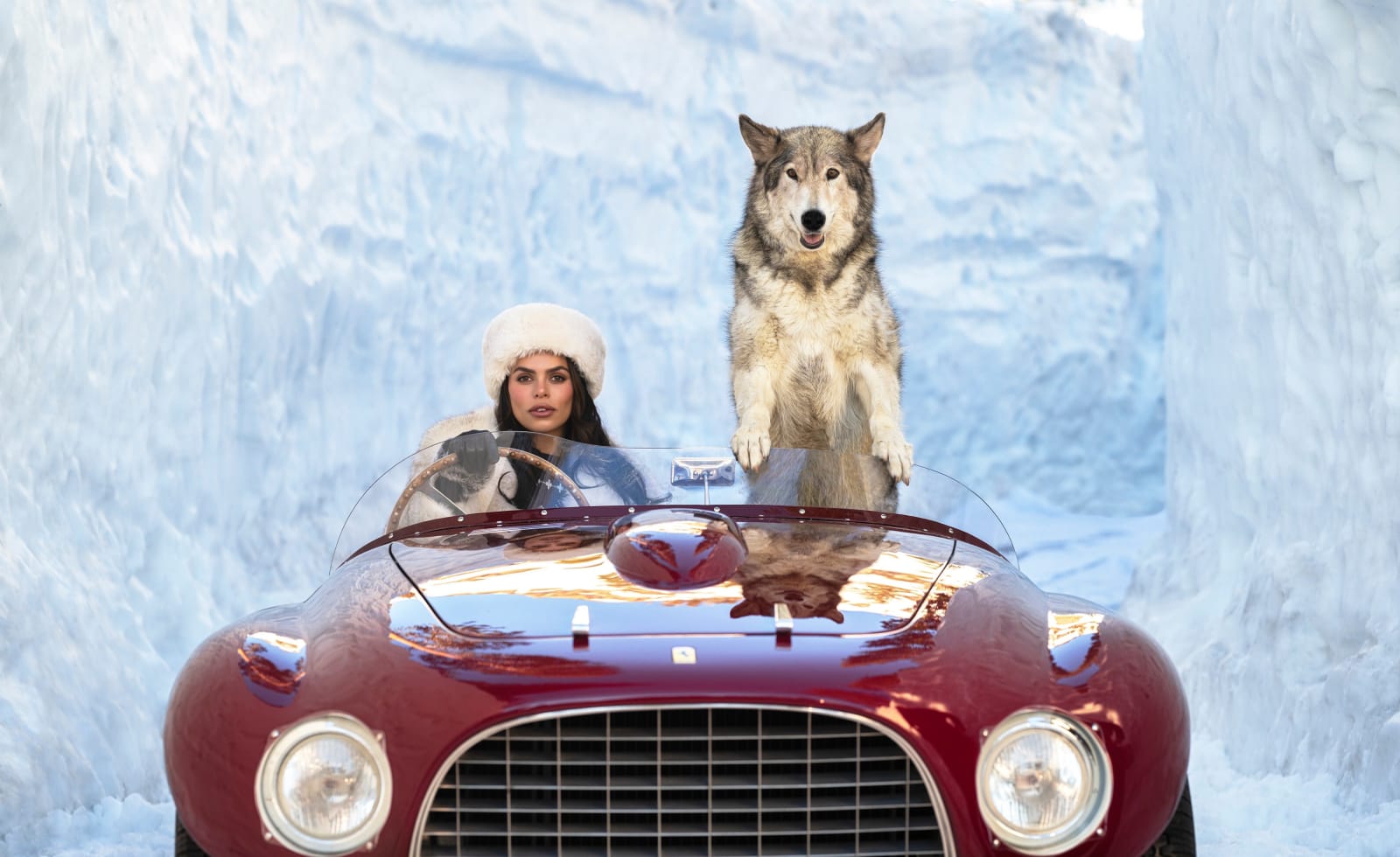 David Yarrow, Driving Home for Christmas (Color)
