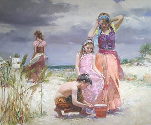 Pino, Gathering Seashells