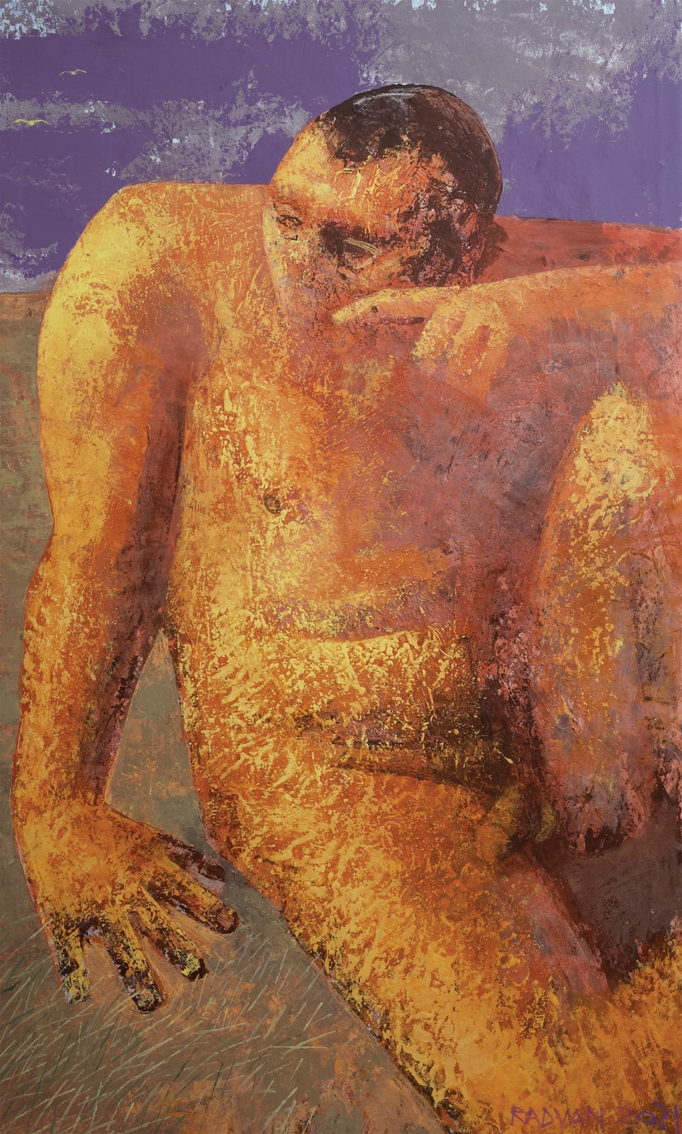 Alexandru Rădvan, Man Still Waiting for His Woman, 2021