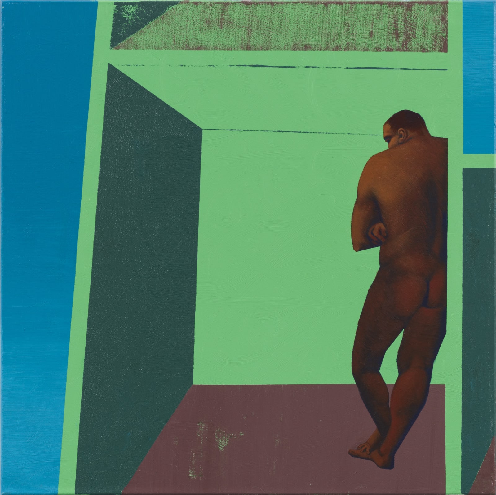 Alexandru Rădvan, Man in an empty italian city, 2020