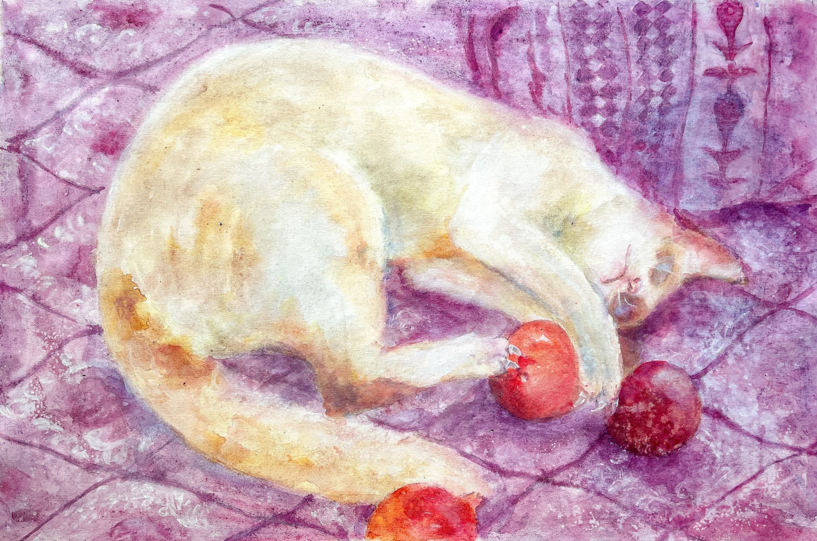Pushpa Kumari, The Cat and the Pomegranate, 2024