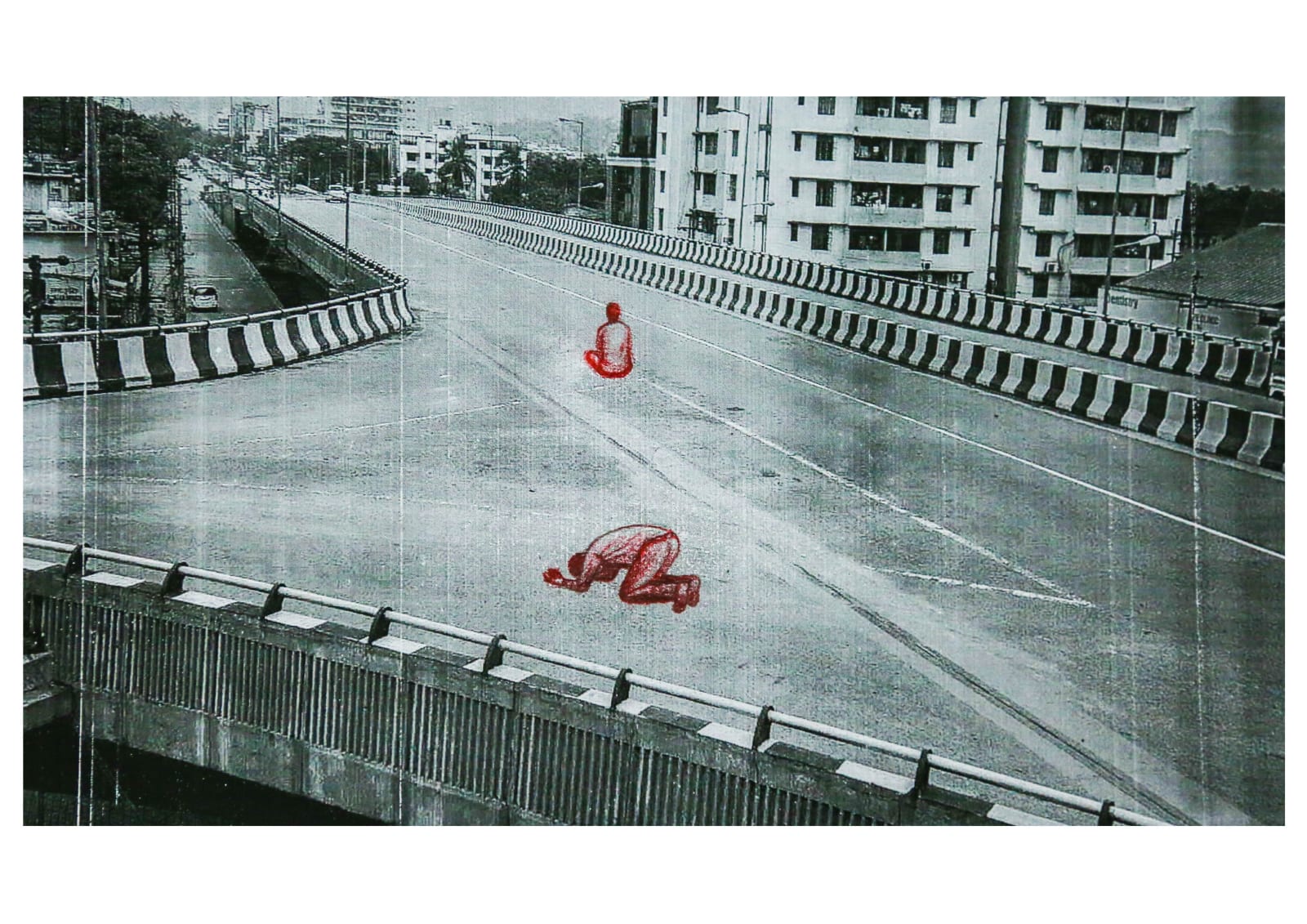 Dhrubajit Sarma, Spectators IV (Set of 3), 2016-17