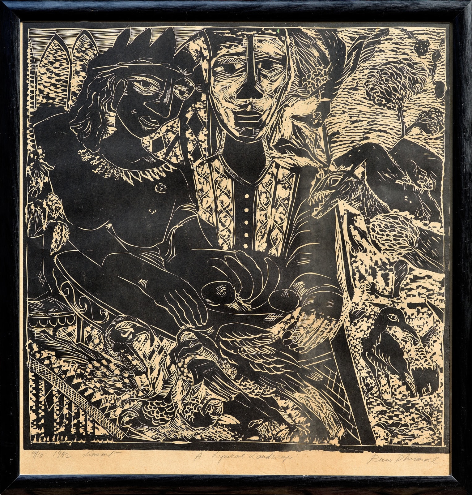 Rini Dhumal, A lyrical landscape, 1992