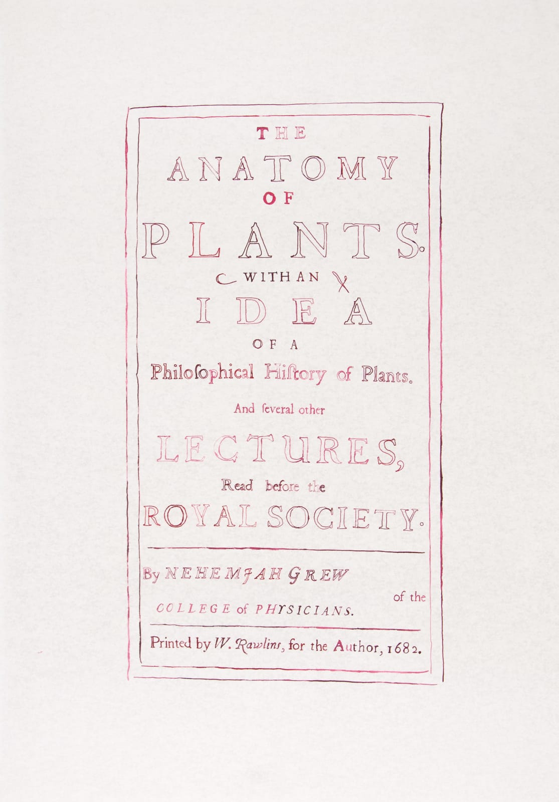 Sarasija Subramanian, Anatomy of Plants / Cover, 2020-22