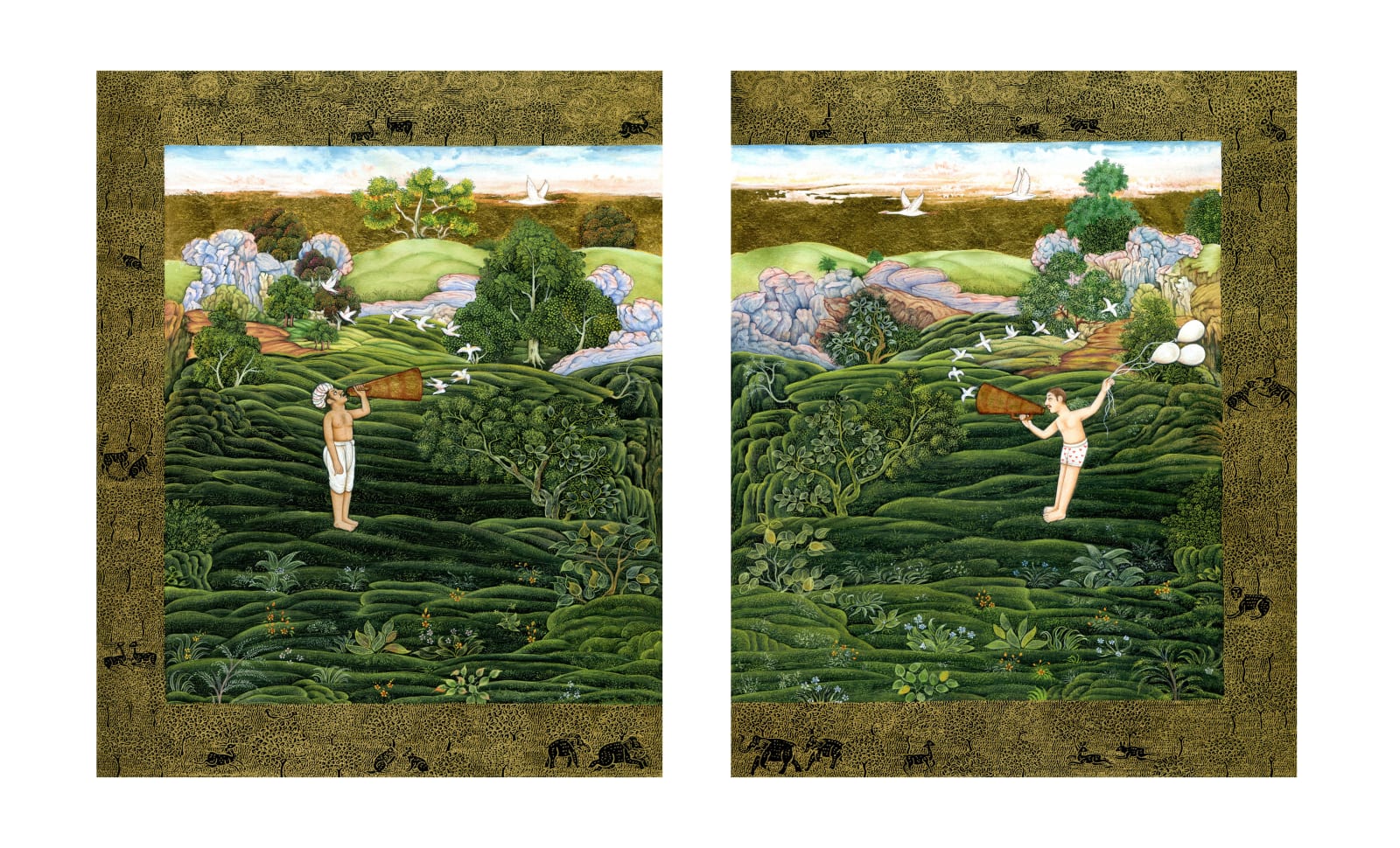 Waswo X Waswo, The Distance (Diptych), 2023
