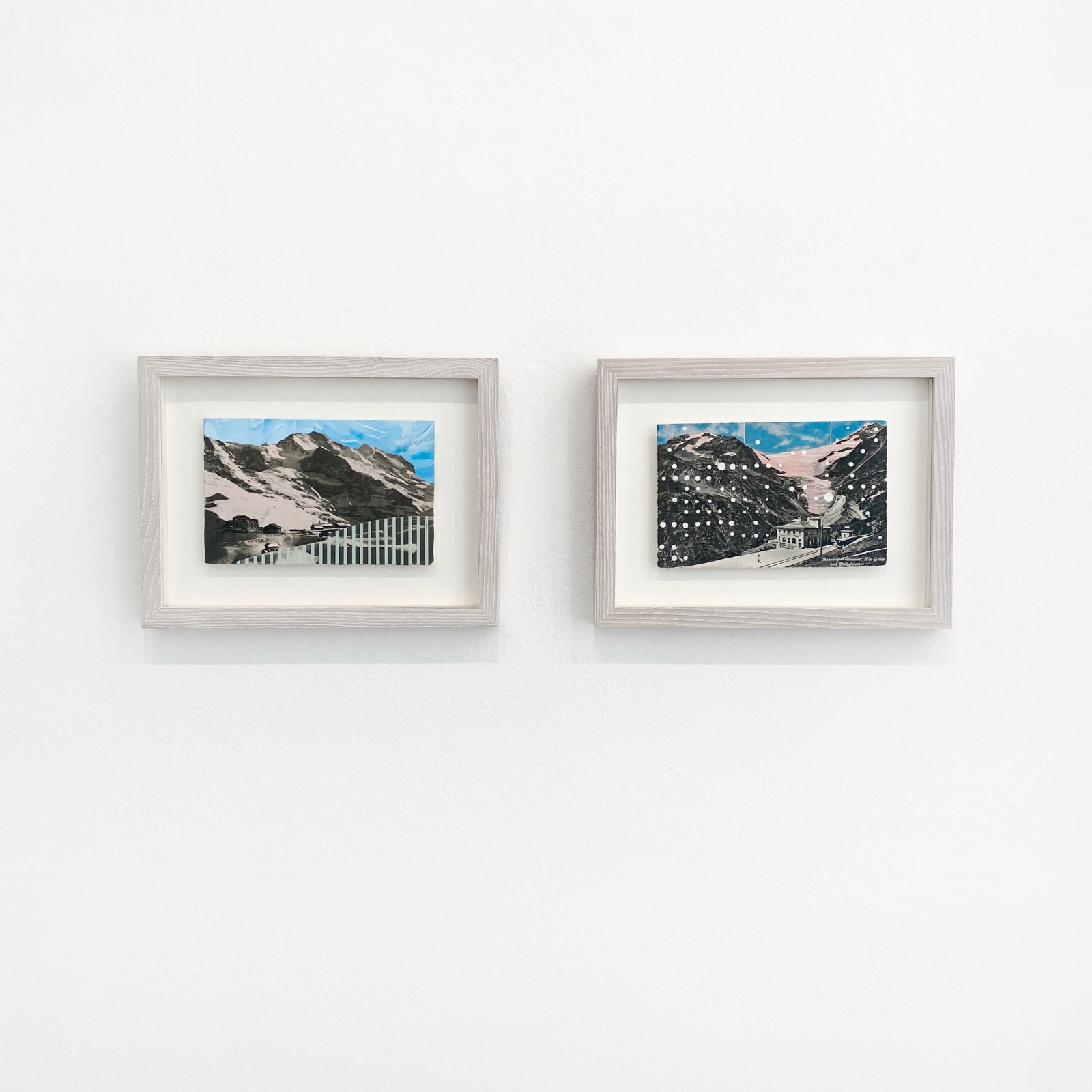 Emily Moore postcard collages