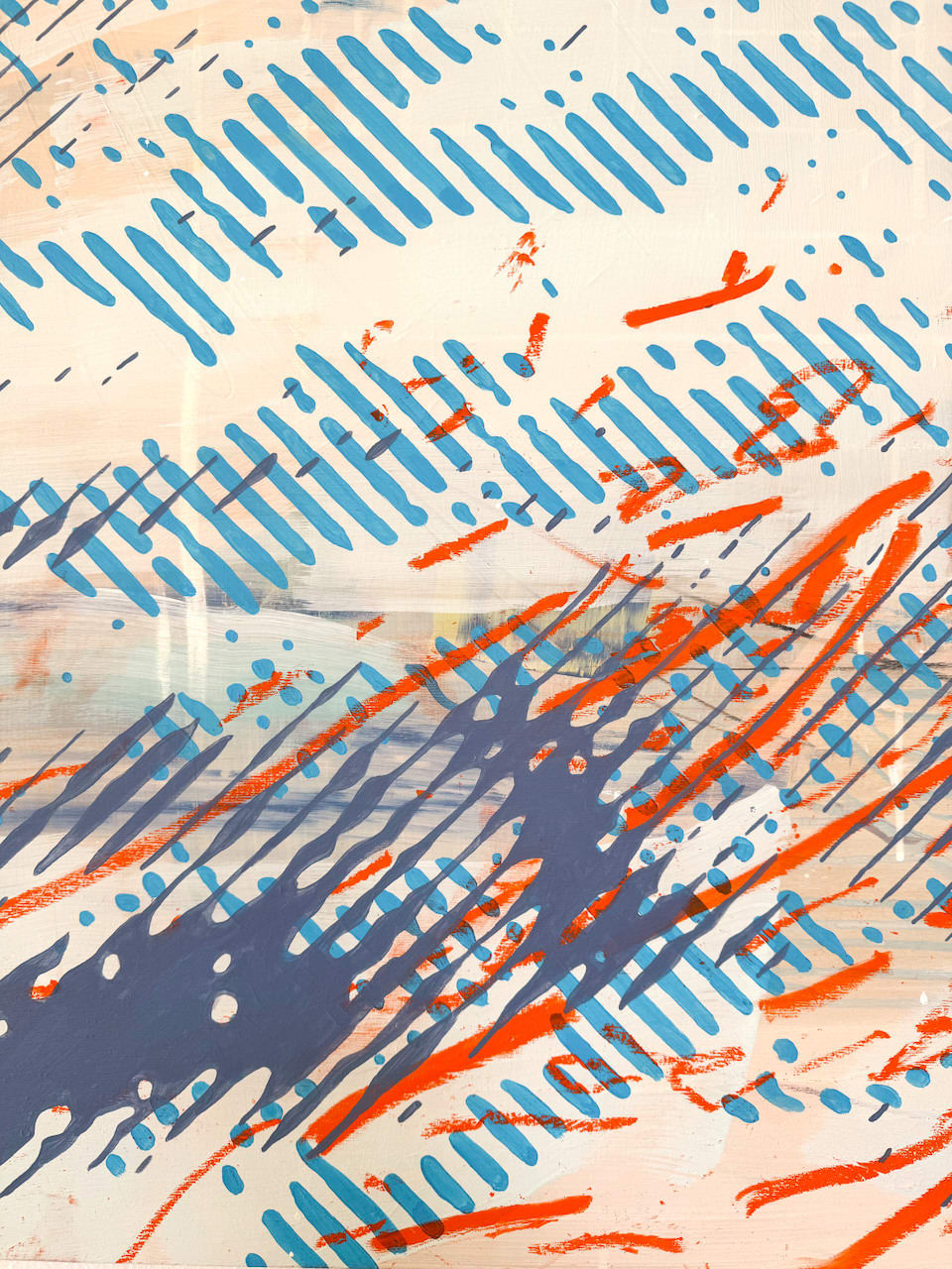 Emily Moore gestural painting ski