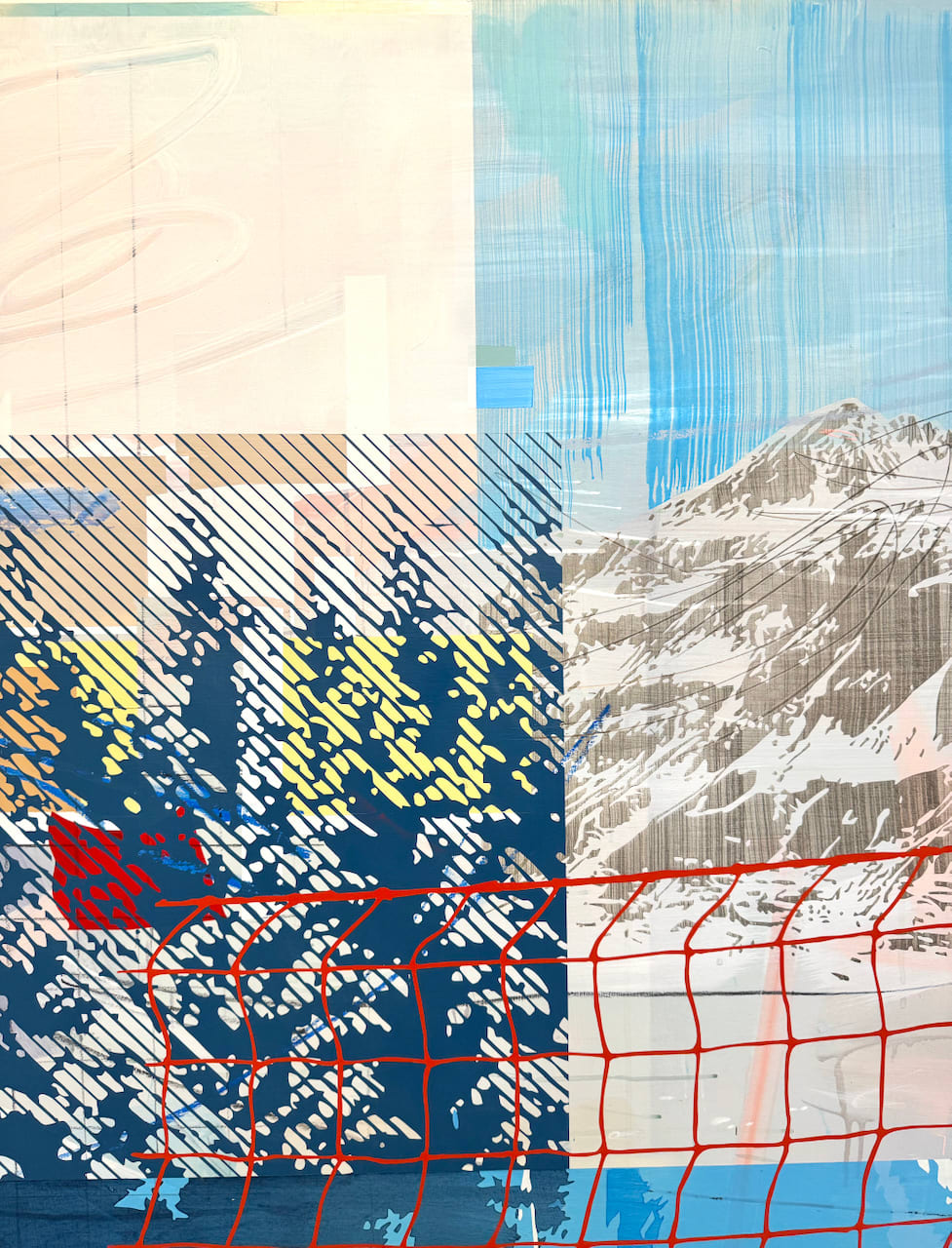 Emily Moore alp painting landscape ski